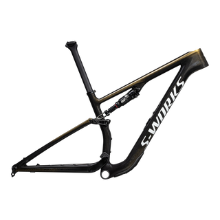 Specialized S-Works Epic 8 Frameset - SRAM RockShox SIDLuxe Ultimate - Gloss Carbon Gold Pearl / Metallic White Silver