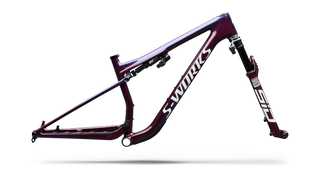 Specialized S-Works Epic 9 Frameset - Gloss Bordeaux Metallic / Blue Pearl Edge Fade / Metallic White Silver