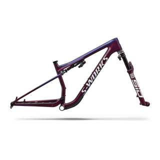 Specialized S-Works Epic 9 Frameset - Gloss Bordeaux Metallic / Blue Pearl Edge Fade / Metallic White Silver