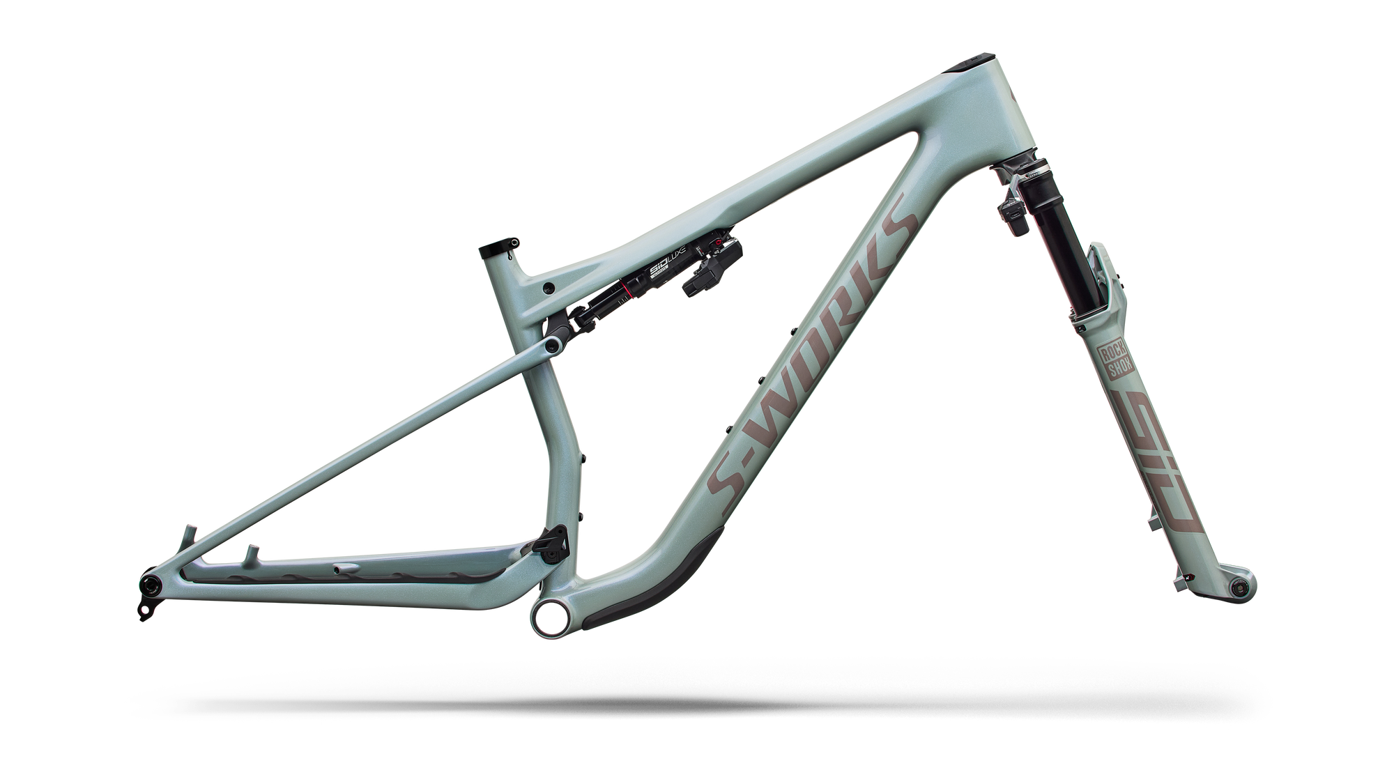 Specialized S-Works Epic 9 Frameset - Gloss Agave Grey / Violet Pearl / Desert Metallic