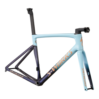 Specialized S-Works Tarmac SL7 Frameset - FACT 12r Carbon - Arctic Blue / Dusty Blue Fade / Satin Bronze Foil