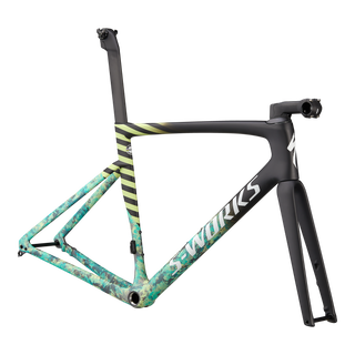 Specialized S-Works Tarmac SL7 Frameset - FACT 12r Carbon - Carbon/Lagoon Blue/Limestone/Gloss Abalone