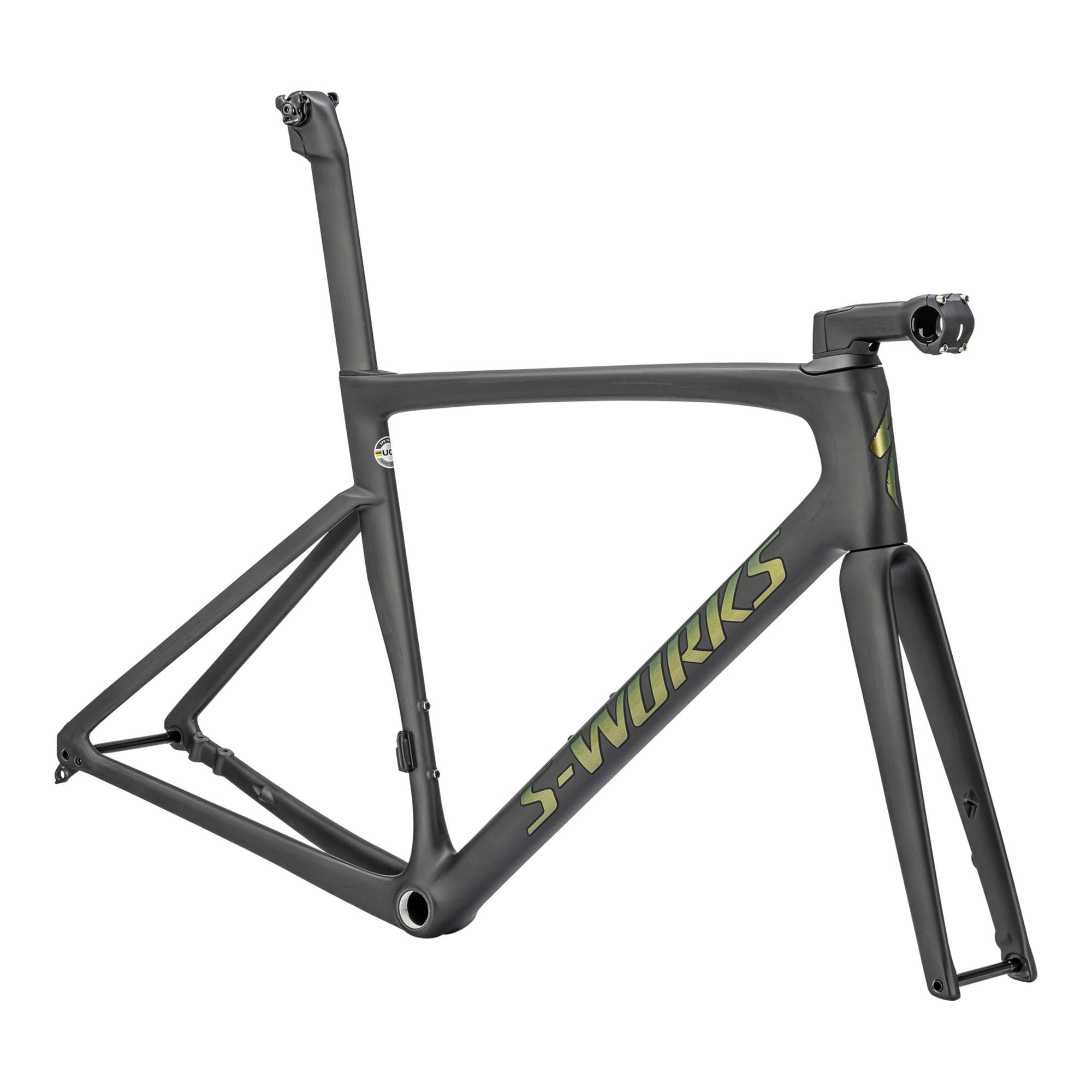 Specialized S-Works Tarmac SL7 Frameset - Ready to Paint - Satin Carbon/Snake Eye