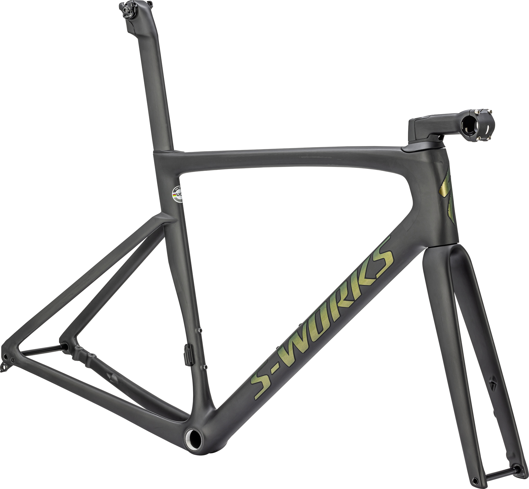 Specialized S-Works Tarmac SL7 Frameset - Ready to Paint - Satin Carbon/Snake Eye