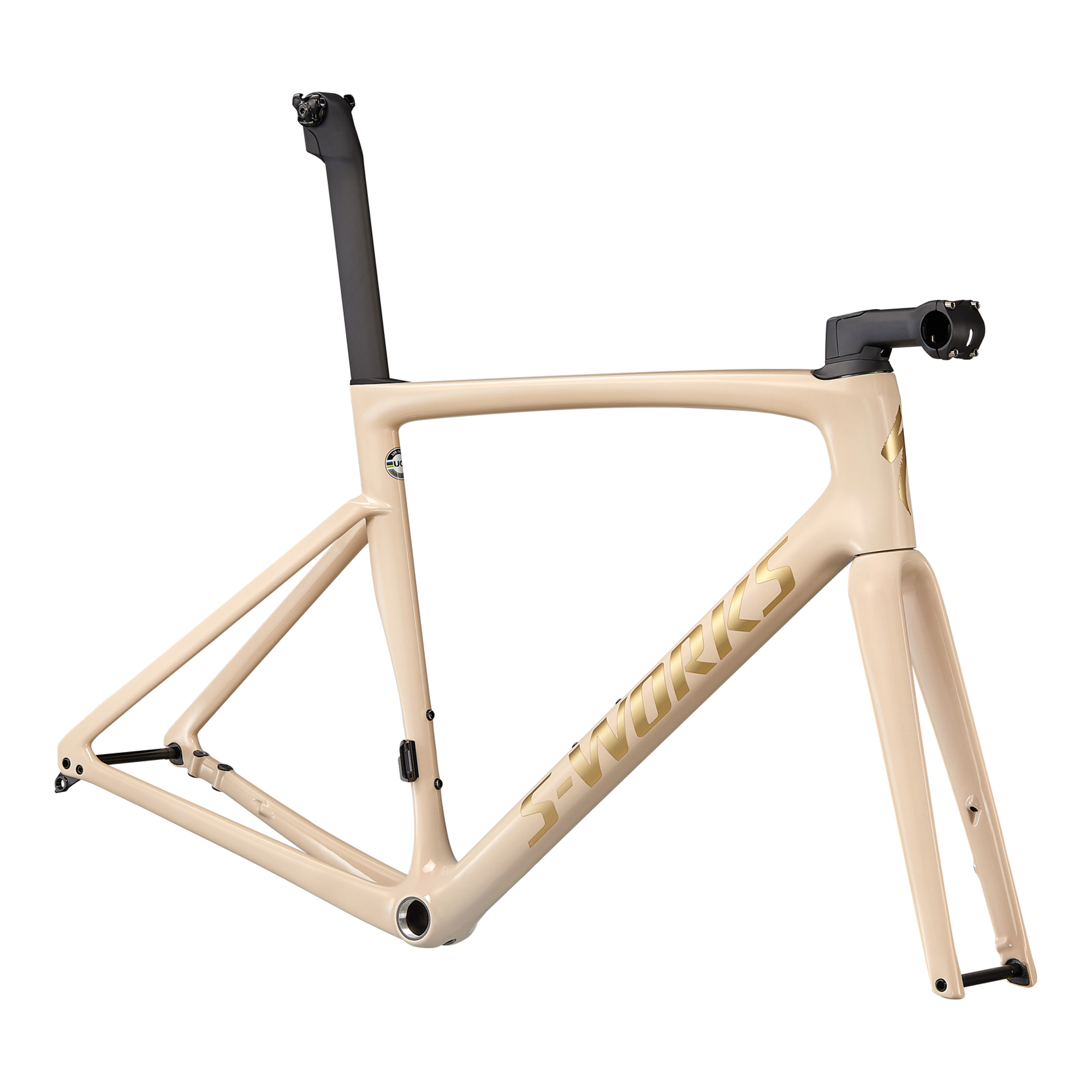Specialized S-Works Tarmac SL7 Frameset - FACT 12r Carbon - Sand/Red/Gold Chameleon/Satin Brushed Gold Foil