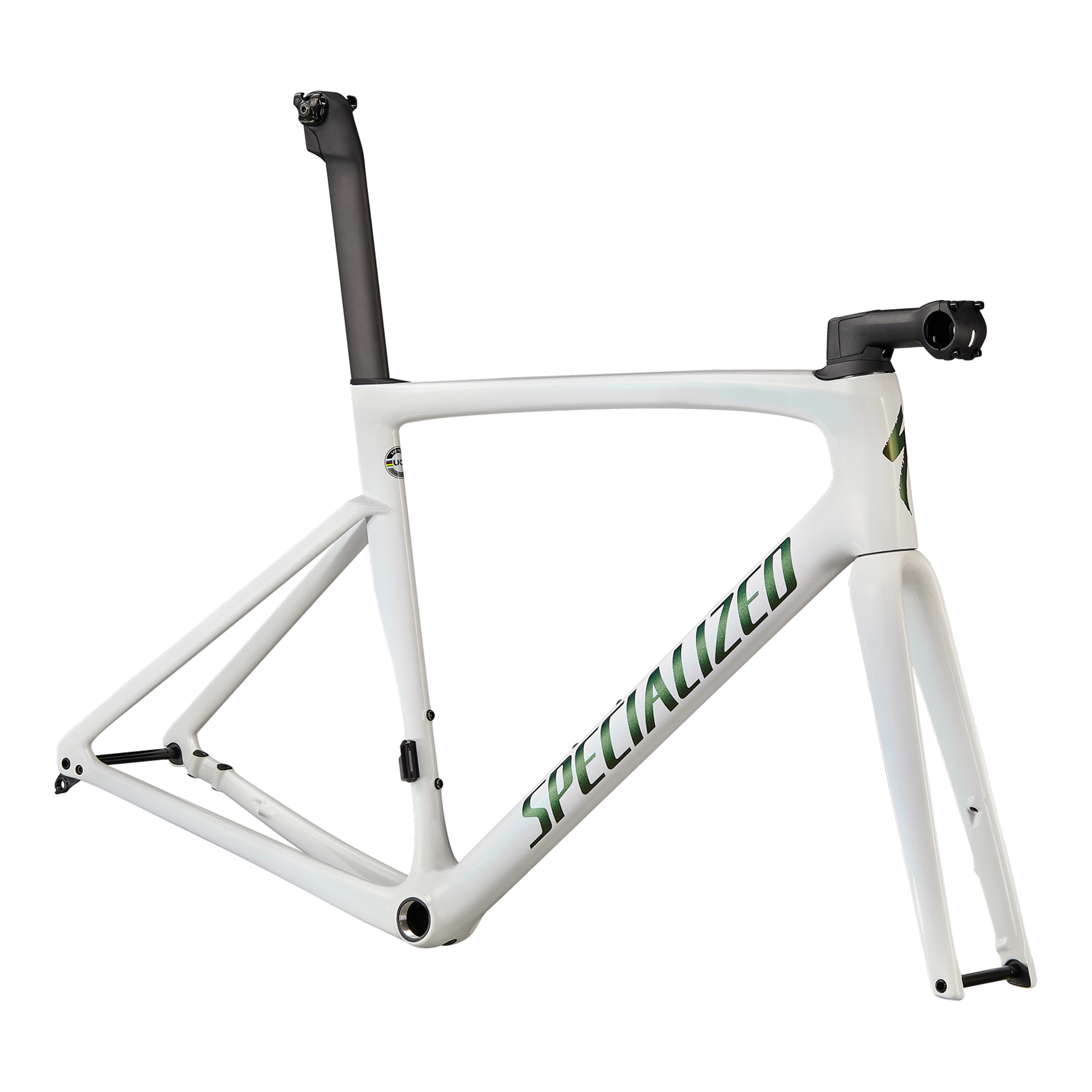 Specialized Tarmac SL7 Frameset - Chameleon Silver Green Tint Over White/Snake Eye