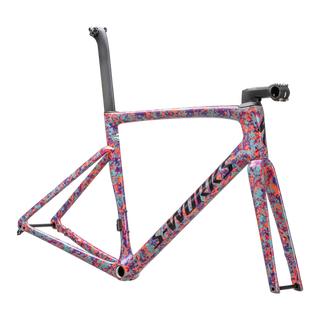Specialized S-Works Tarmac SL7 Frameset - FACT 12r Carbon - Gloss Marbled Lagoon Blue-Purple Haze - Orichid-Blaze/Violet Purple Topcoat/Midnight Shadow