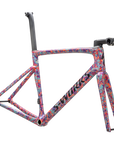 Specialized S-Works Tarmac SL7 Frameset - FACT 12r Carbon - Gloss Marbled Lagoon Blue-Purple Haze - Orichid-Blaze/Violet Purple Topcoat/Midnight Shadow