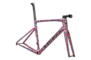 Specialized S-Works Tarmac SL7 Frameset - FACT 12r Carbon - Gloss Marbled Lagoon Blue-Purple Haze - Orichid-Blaze/Violet Purple Topcoat/Midnight Shadow