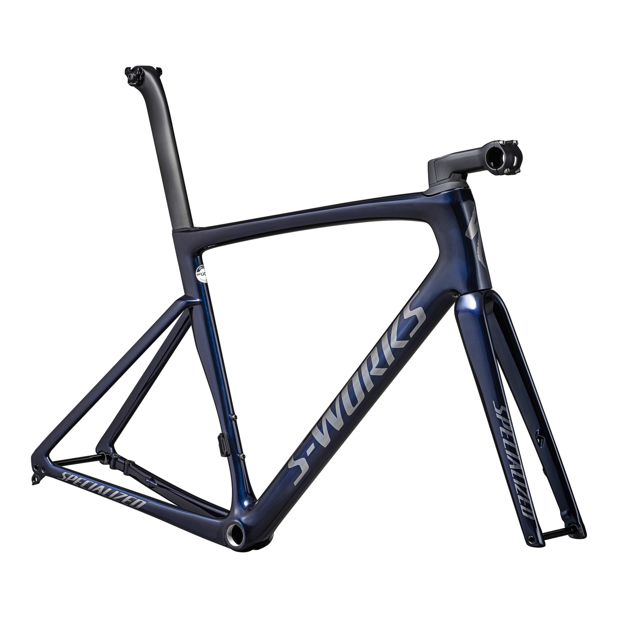 Specialized S-Works Tarmac SL7 Frameset - FACT 12r Carbon - Gloss Metallic Deep Marine/Satin Black Chrome