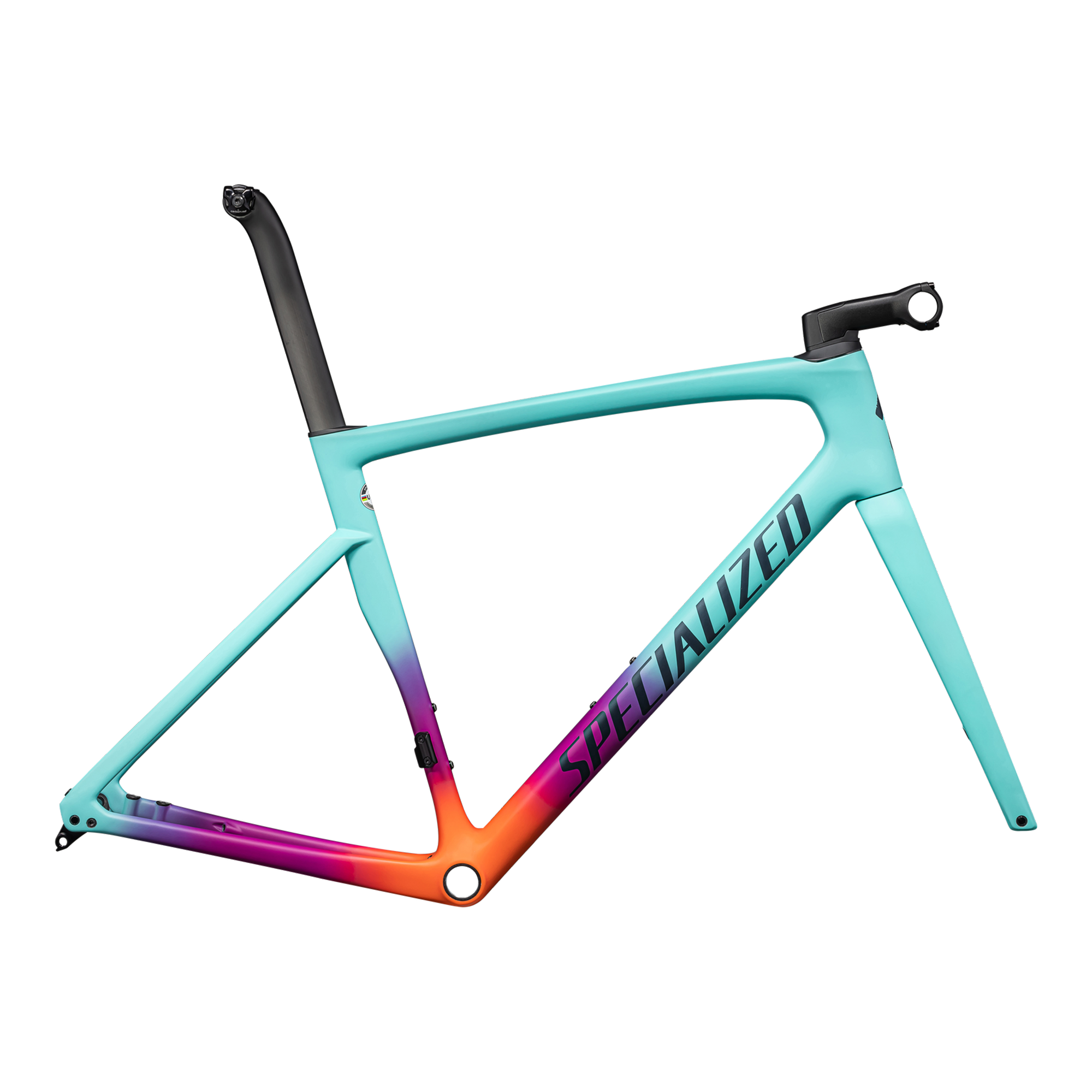 Specialized Tarmac SL7 Frameset - Gloss Lagoon Blue/Purple Orchid/Blaze