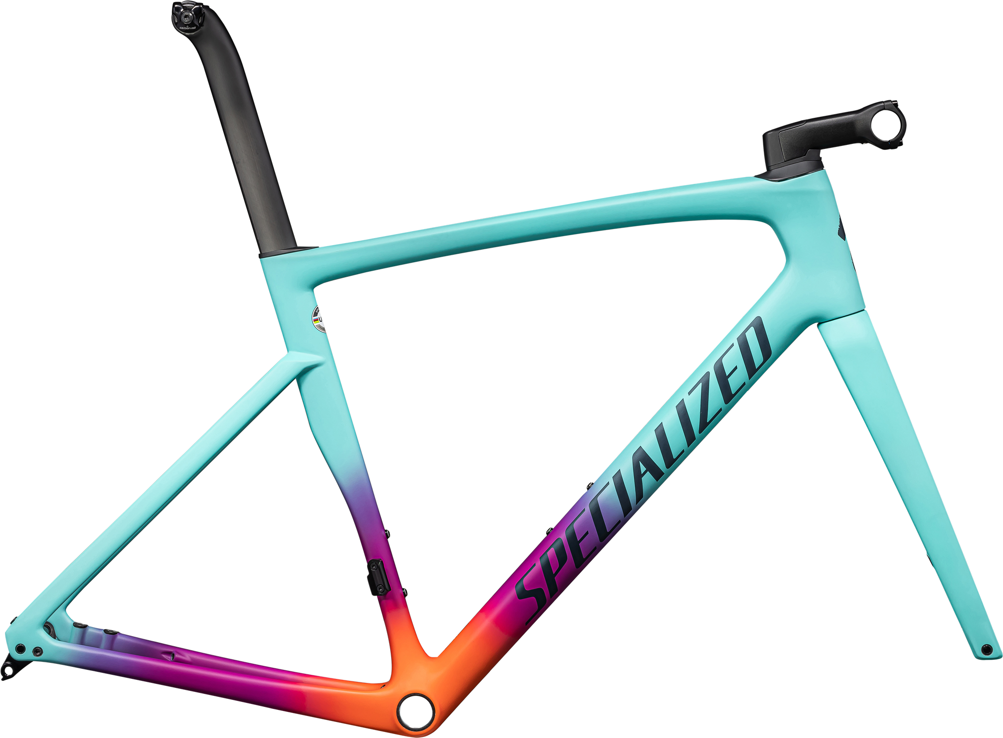 Specialized Tarmac SL7 Frameset - Gloss Lagoon Blue/Purple Orchid/Blaze