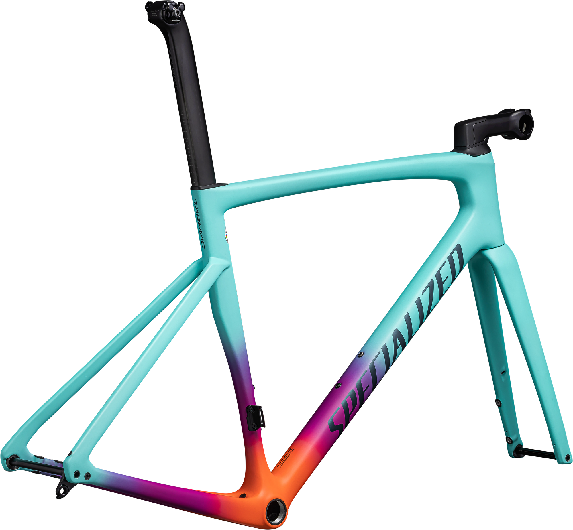 Specialized Tarmac SL7 Frameset - Gloss Lagoon Blue/Purple Orchid/Blaze