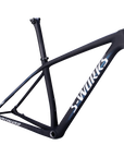Specialized S-Works Epic Hardtail Frameset - Satin Carbon / Color Run Blue Murano Pearl / Gloss Chrome Foil Logos