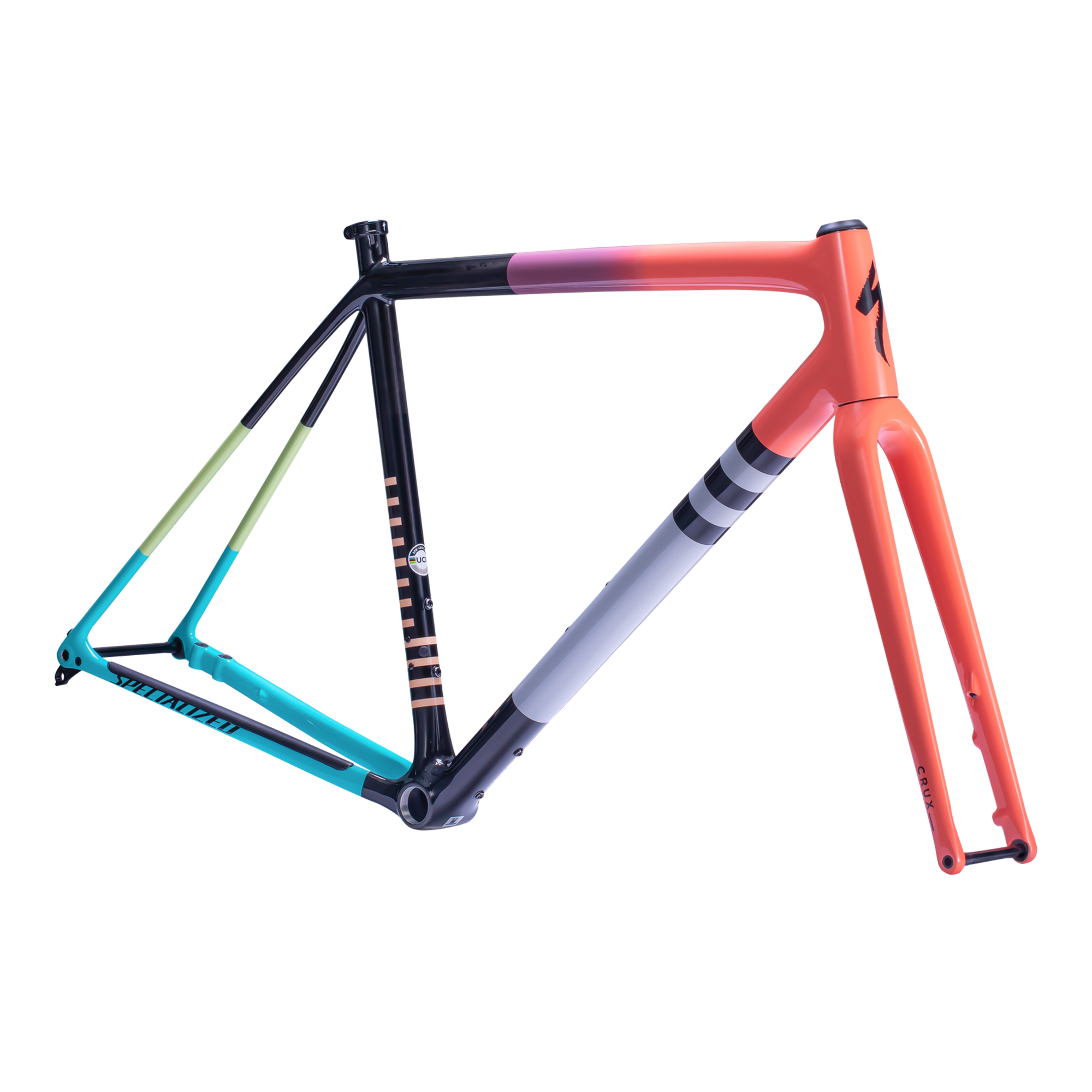 Specialized Crux Frameset  - Gloss Coral Lilac Fade/Carbon/Limestone/Papaya/Grey/Black