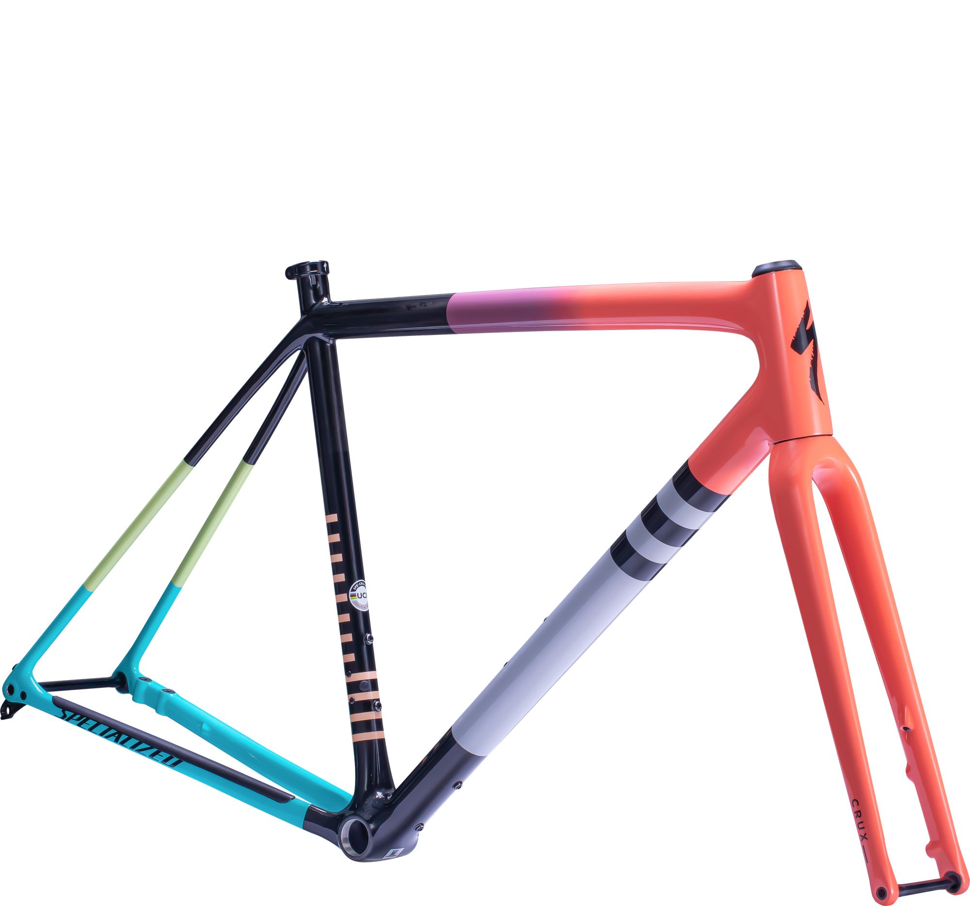 Specialized Crux Frameset  - Gloss Coral Lilac Fade/Carbon/Limestone/Papaya/Grey/Black