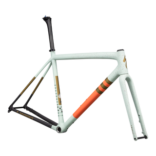 Specialized S-Works Crux Frameset - FACT 12r Carbon - Satin White Sage/Cactus Bloom/Midnight Shadow Speckle