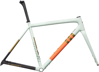 Specialized S-Works Crux Frameset - FACT 12r Carbon - Satin White Sage/Cactus Bloom/Midnight Shadow Speckle