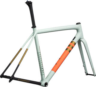 Specialized S-Works Crux Frameset - FACT 12r Carbon - Satin White Sage/Cactus Bloom/Midnight Shadow Speckle