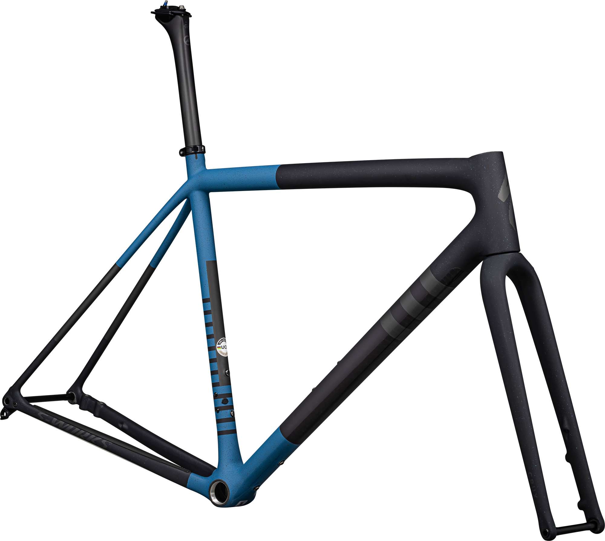 Specialized S-Works Crux Frameset - FACT 12r Carbon - Satin Metallic Dark Navy/Mystic Blue/Midnight Shadow Metallic Speckle