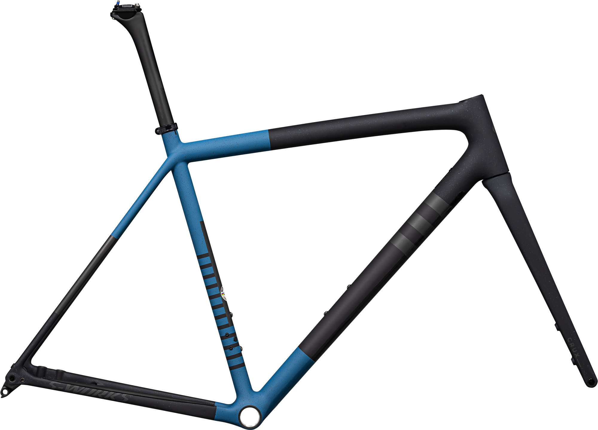 Specialized S-Works Crux Frameset - FACT 12r Carbon - Satin Metallic Dark Navy/Mystic Blue/Midnight Shadow Metallic Speckle