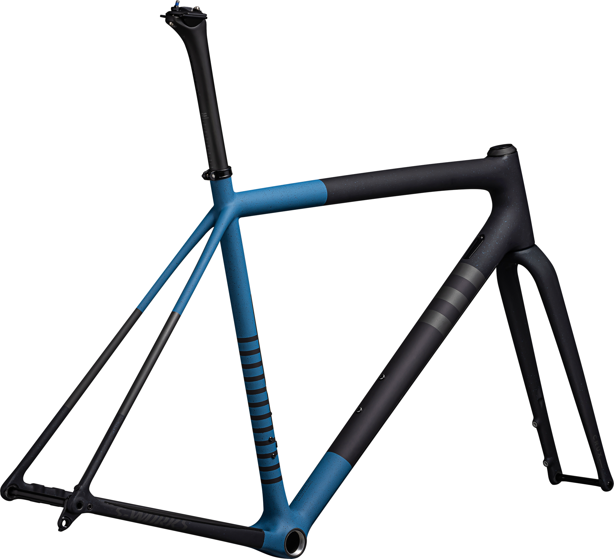 Specialized S-Works Crux Frameset - FACT 12r Carbon - Satin Metallic Dark Navy/Mystic Blue/Midnight Shadow Metallic Speckle