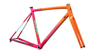 Specialized Crux DSW Frameset - D'Aluisio Smartweld Alloy - Gloss Amber Glow/Vivid Pink/Metallic Midnight Shadow/Speckle