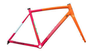 Specialized Crux DSW Frameset - D'Aluisio Smartweld Alloy - Gloss Amber Glow/Vivid Pink/Metallic Midnight Shadow/Speckle