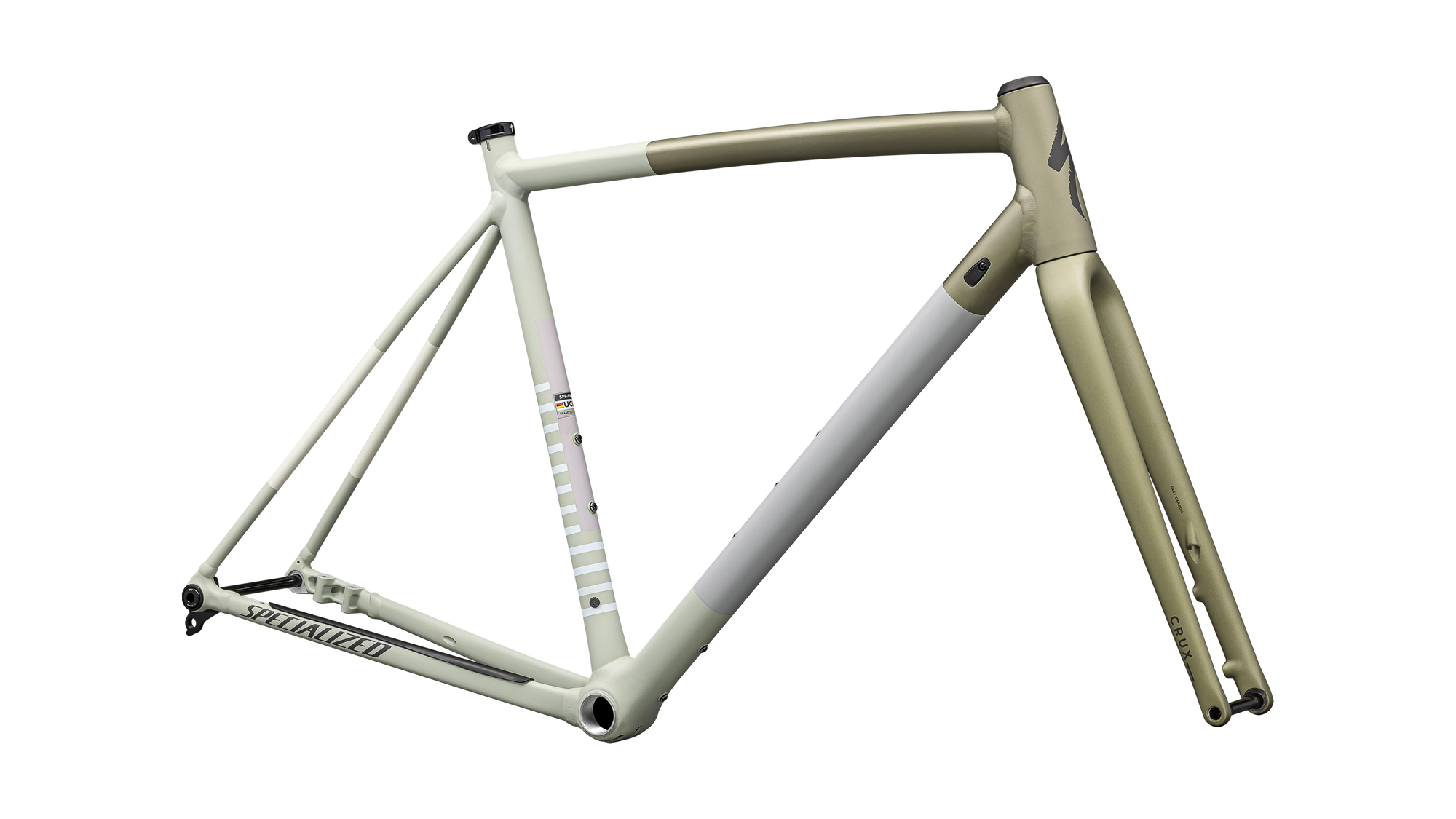 Specialized Crux DSW Frameset - D'Aluisio Smartweld Alloy - Satin Metallic Spruce/Birch/Smoke