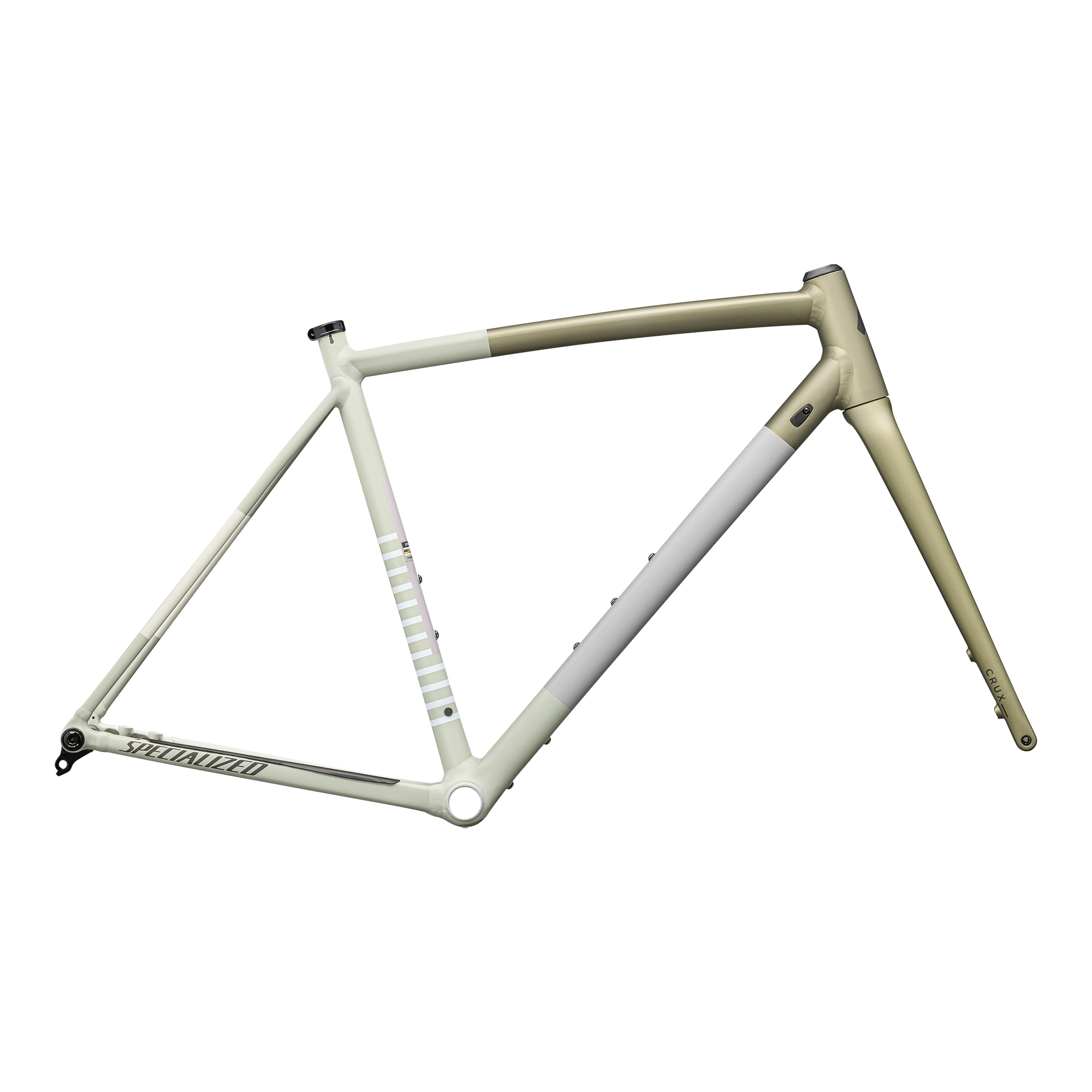 Specialized Crux DSW Frameset - D'Aluisio Smartweld Alloy - Satin Metallic Spruce/Birch/Smoke