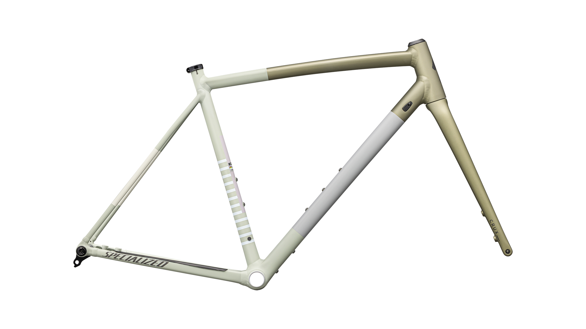 Specialized Crux DSW Frameset - D'Aluisio Smartweld Alloy - Satin Metallic Spruce/Birch/Smoke