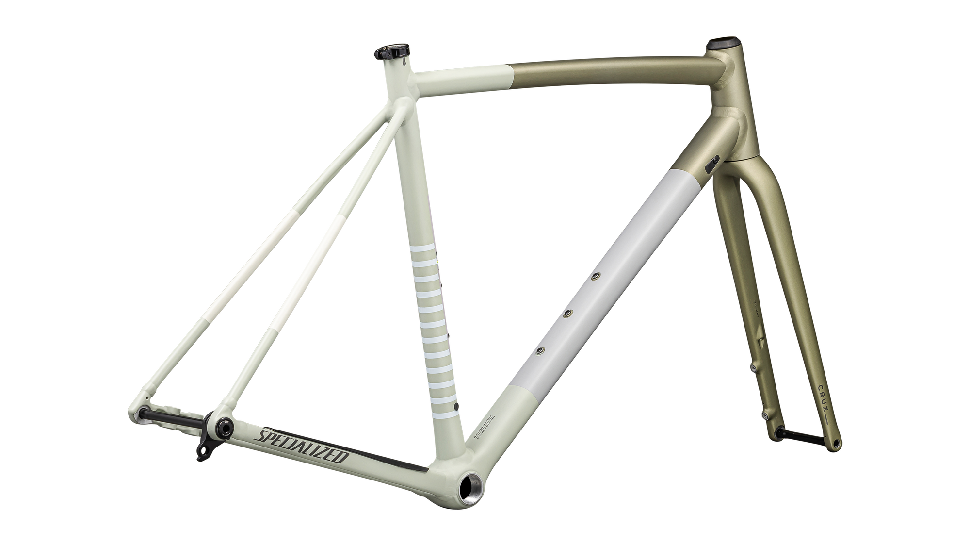 Specialized Crux DSW Frameset - D'Aluisio Smartweld Alloy - Satin Metallic Spruce/Birch/Smoke