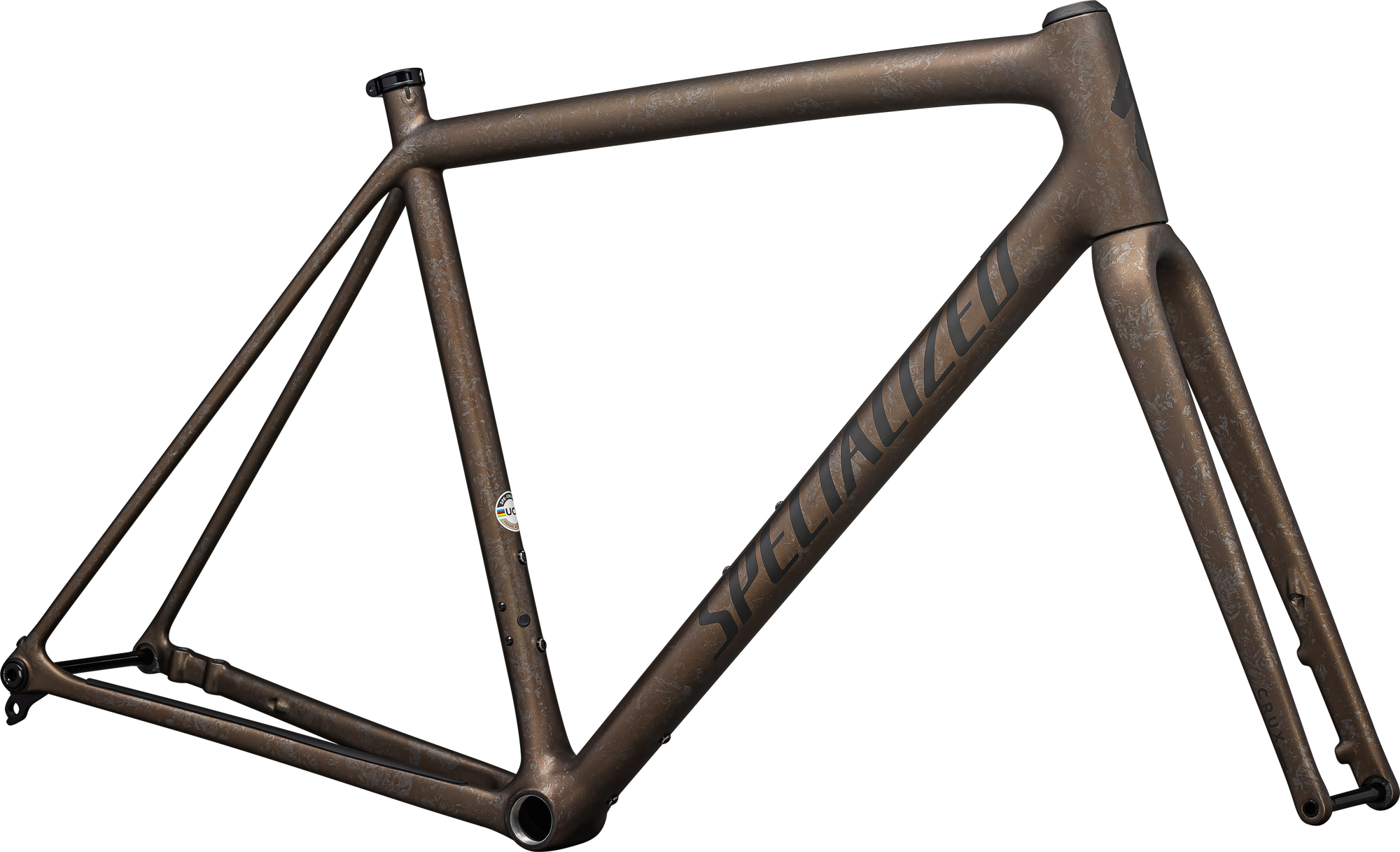 Specialized Crux Frameset - FACT 10r Carbon - Burnt Gold Metallic / Black Pearl Dry Impasto / Obsidian