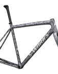 Specialized S-Works Crux Frameset - FACT 12r Carbon - Satin Carbon / Multi-Color Blurred Impasto / Gloss White Metallic Silver