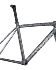 Specialized S-Works Crux Frameset - FACT 12r Carbon - Satin Carbon / Multi-Color Blurred Impasto / Gloss White Metallic Silver