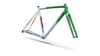Specialized Crux DSW Frameset - D'Aluisio Smartweld Alloy - Oasis Tint Flake Silver Morning Mist/Purple Haze
