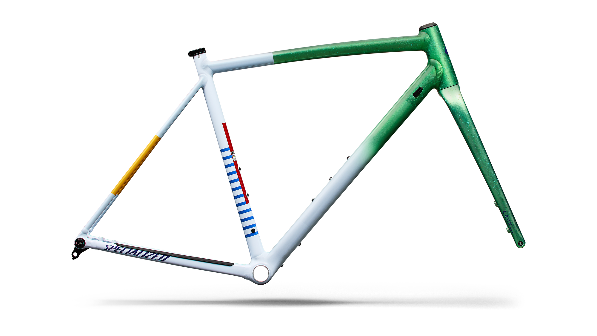 Specialized Crux DSW Frameset - D'Aluisio Smartweld Alloy - Oasis Tint Flake Silver Morning Mist/Purple Haze