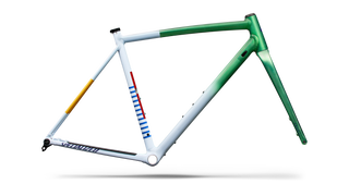Specialized Crux DSW Frameset - D'Aluisio Smartweld Alloy - Oasis Tint Flake Silver Morning Mist/Purple Haze