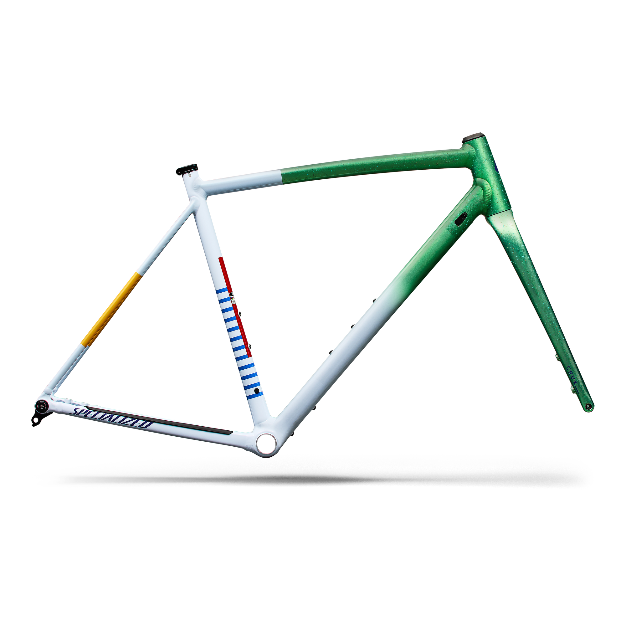 Specialized Crux DSW Frameset - D'Aluisio Smartweld Alloy - Oasis Tint Flake Silver Morning Mist/Purple Haze