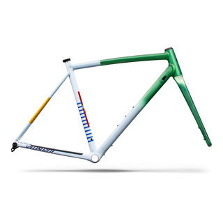 Specialized Crux DSW Frameset - D'Aluisio Smartweld Alloy - Oasis Tint Flake Silver Morning Mist/Purple Haze