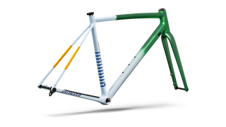 Specialized Crux DSW Frameset - D'Aluisio Smartweld Alloy - Oasis Tint Flake Silver Morning Mist/Purple Haze