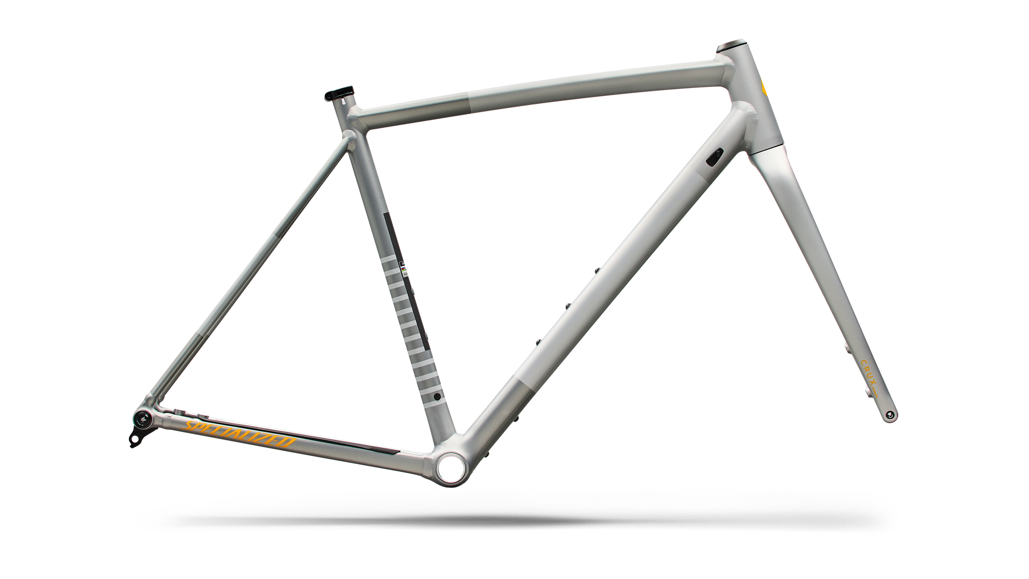 Specialized Crux DSW Frameset - D'Aluisio Smartweld Alloy - Shadow Silver/California Sunshine