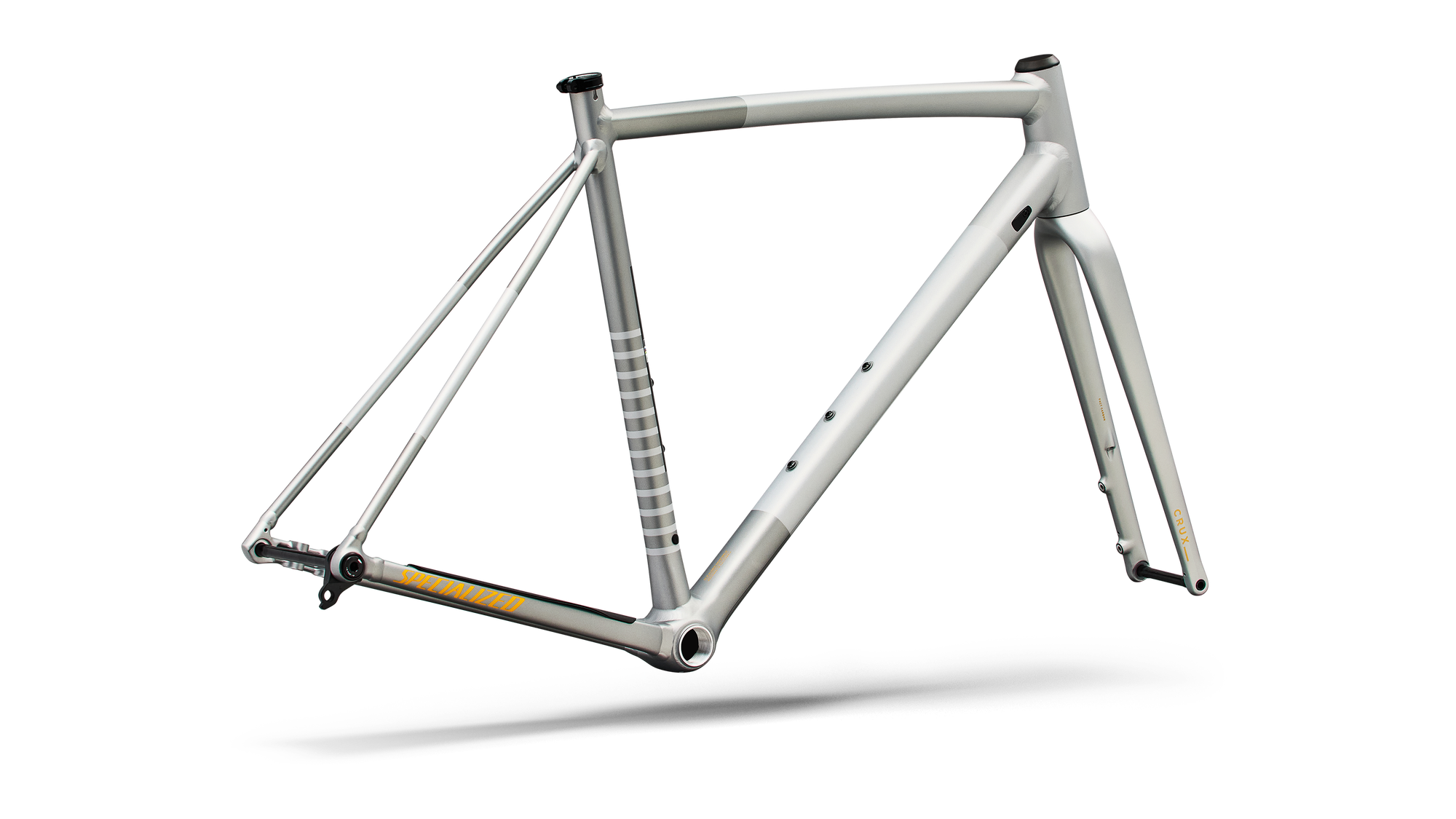 Specialized Crux DSW Frameset - D'Aluisio Smartweld Alloy - Shadow Silver/California Sunshine