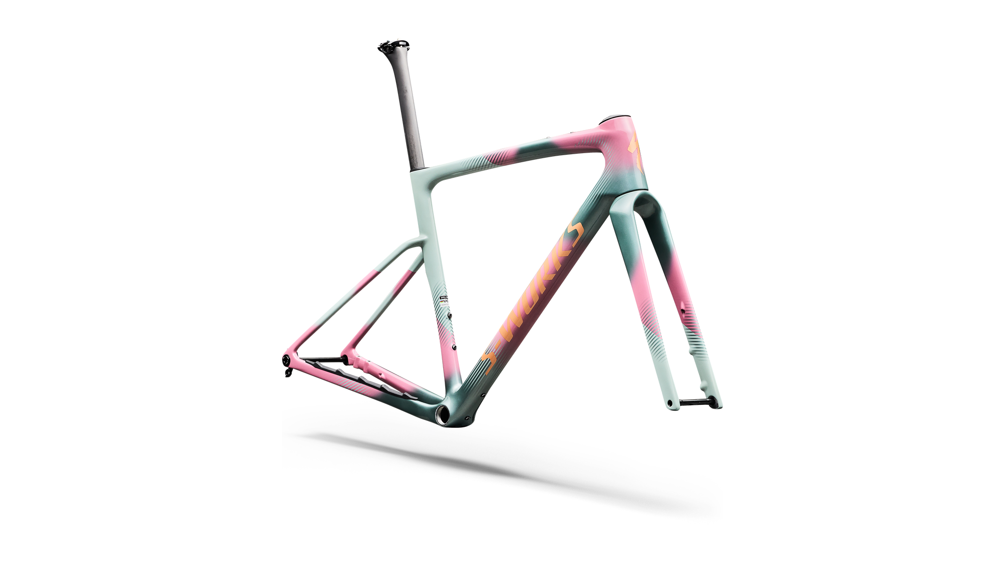 Specialized S-Works Crux 5 Frameset - FACT 12r Carbon - Agave Grey/Photon Tint Over Silver Dust