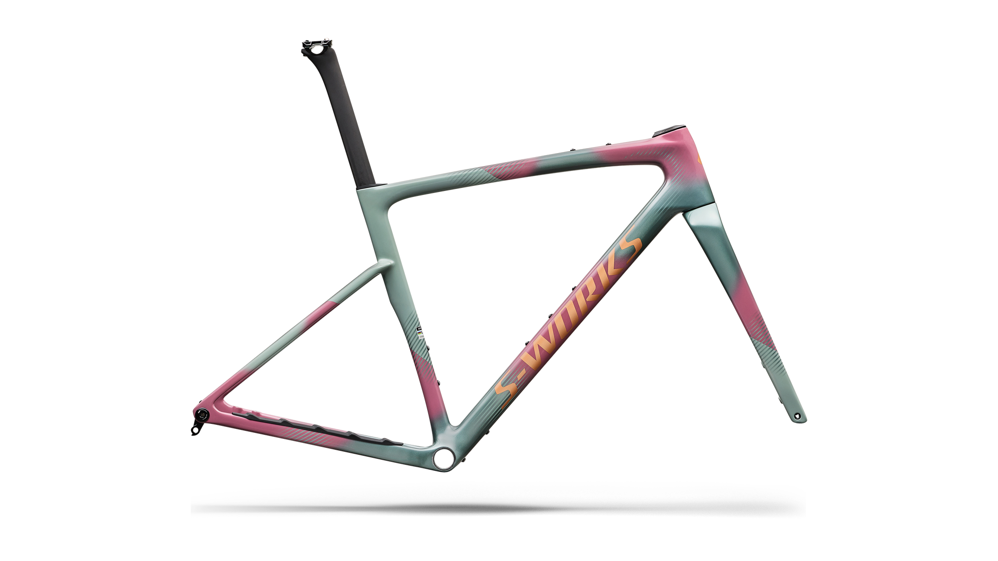 Specialized S-Works Crux 5 Frameset - FACT 12r Carbon - Agave Grey/Photon Tint Over Silver Dust