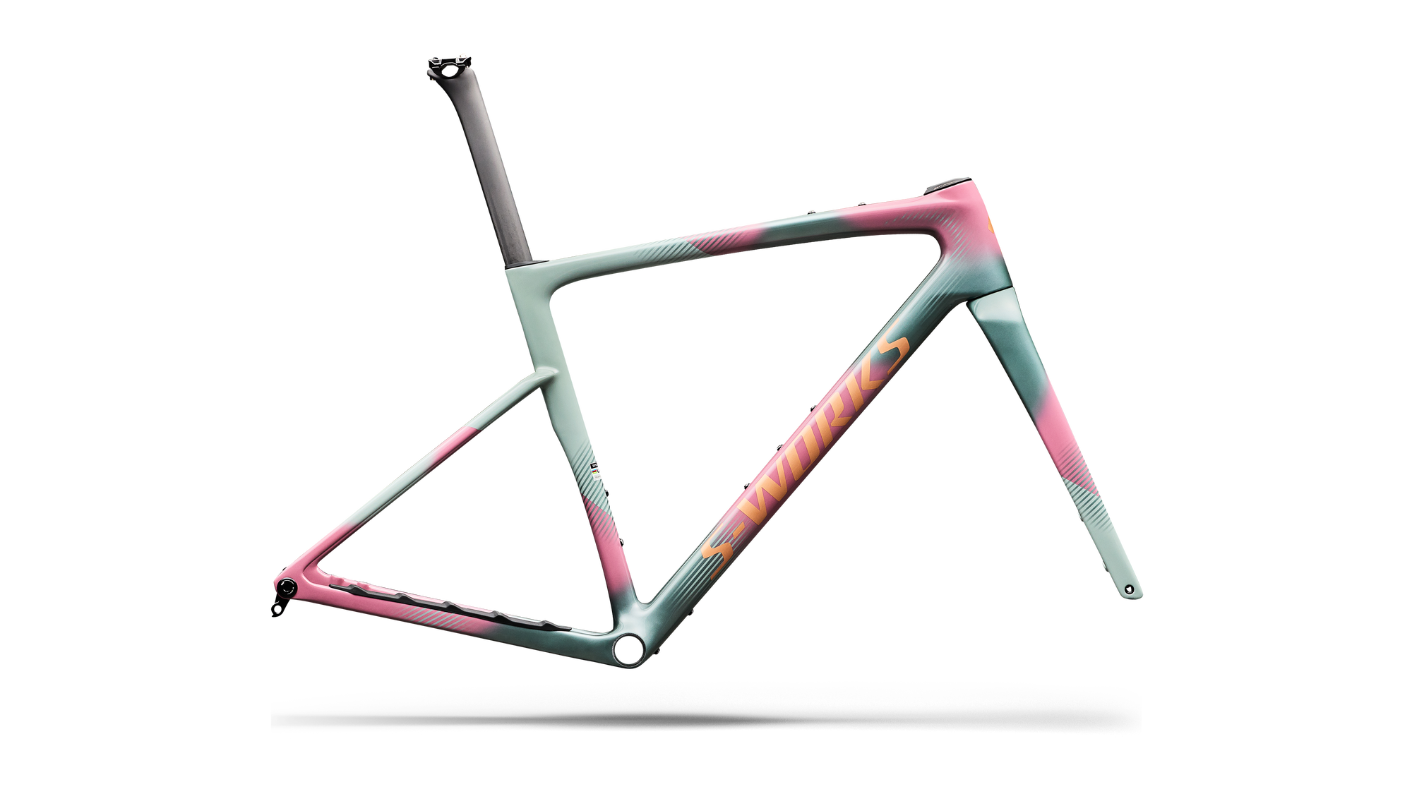 Specialized S-Works Crux 5 Frameset - FACT 12r Carbon - Agave Grey/Photon Tint Over Silver Dust