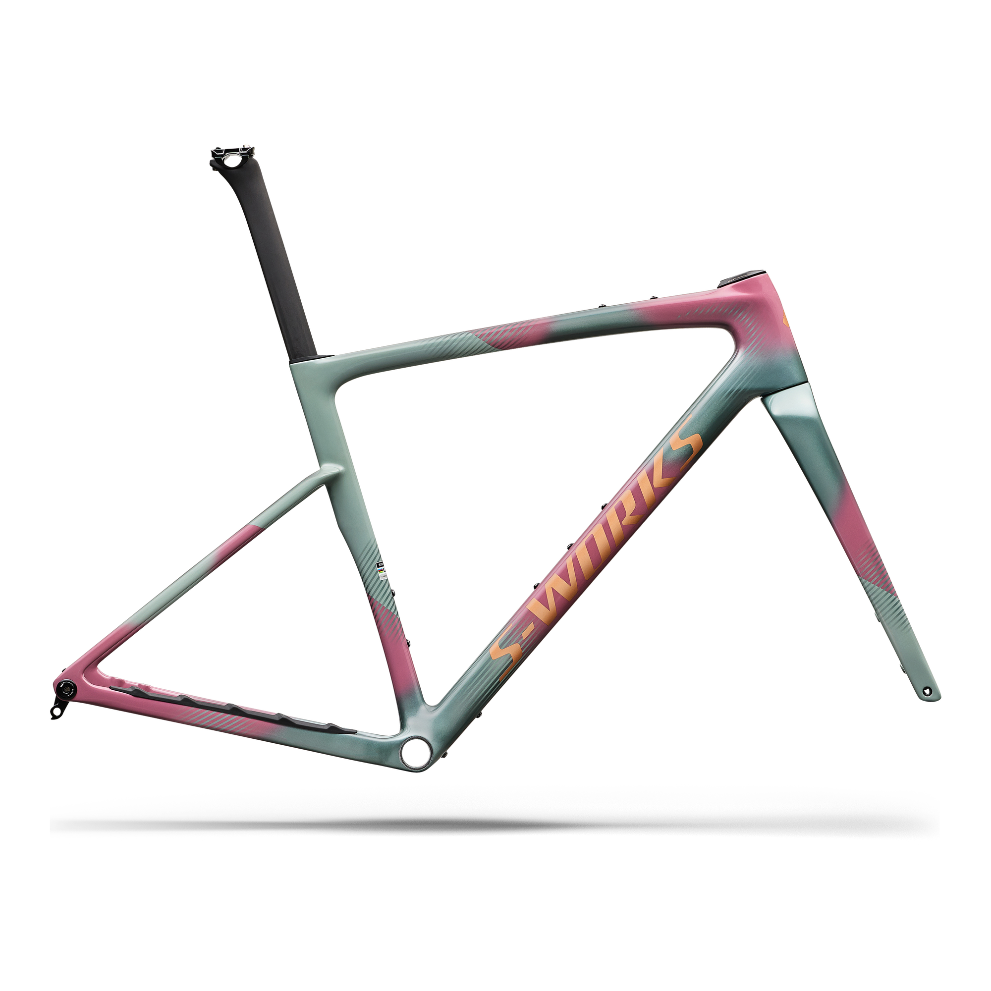 Specialized S-Works Crux 5 Frameset - FACT 12r Carbon - Agave Grey/Photon Tint Over Silver Dust