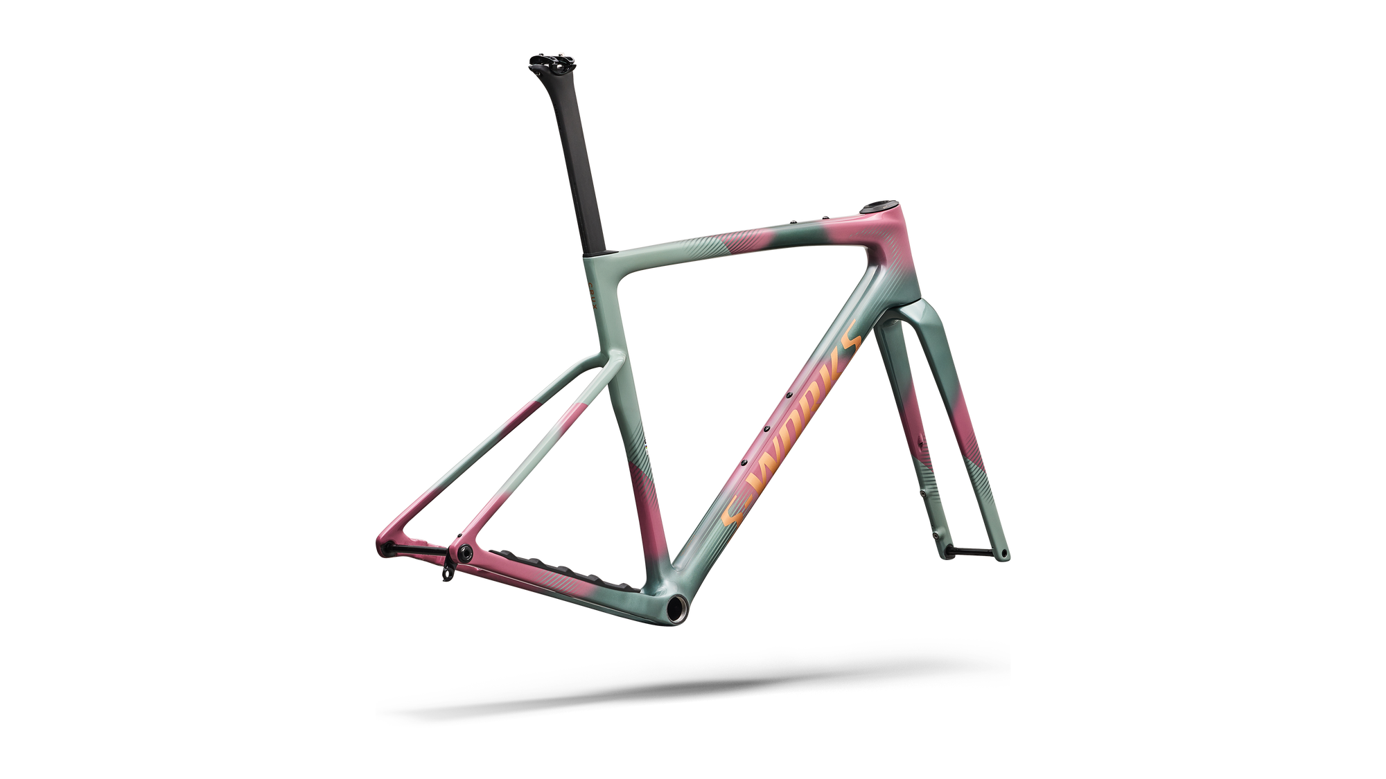 Specialized S-Works Crux 5 Frameset - FACT 12r Carbon - Agave Grey/Photon Tint Over Silver Dust