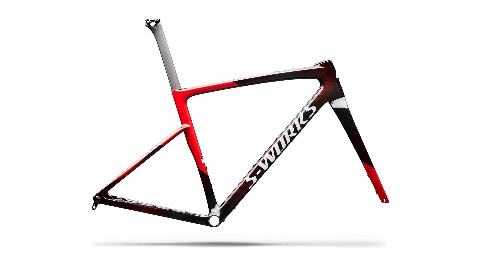 Specialized S-Works Crux 5 Frameset - FACT 12r Carbon - Cayenne Metallic/Red Tint/White Silver Metallic