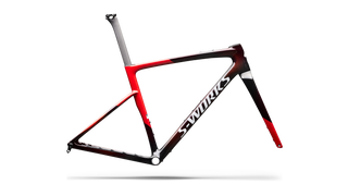 Specialized S-Works Crux 5 Frameset - FACT 12r Carbon - Cayenne Metallic/Red Tint/White Silver Metallic